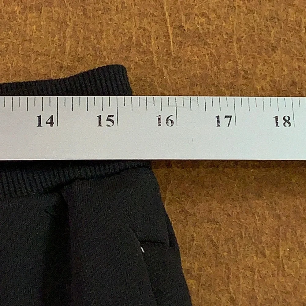 Blue Ice Mens Small Black Fleece Tapered Jogger Sweatpants NWT